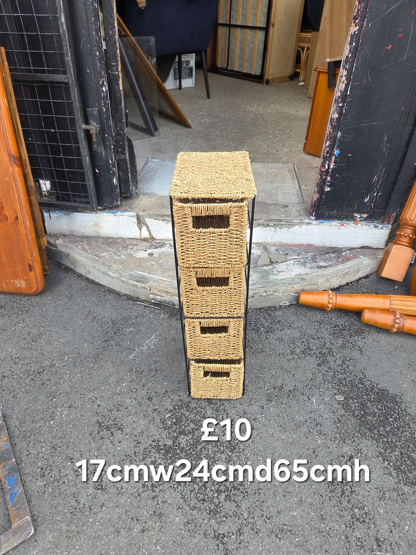 Wicker 4 drawer basket π Free delivery in Leicester π