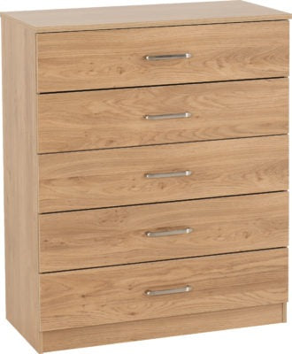 Dakota 5 Drawer Chest
Oak Effect