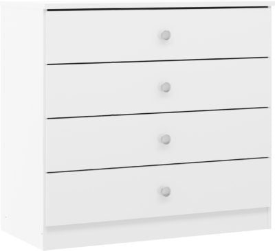 Denver 4 Drawer Chest
White Gloss