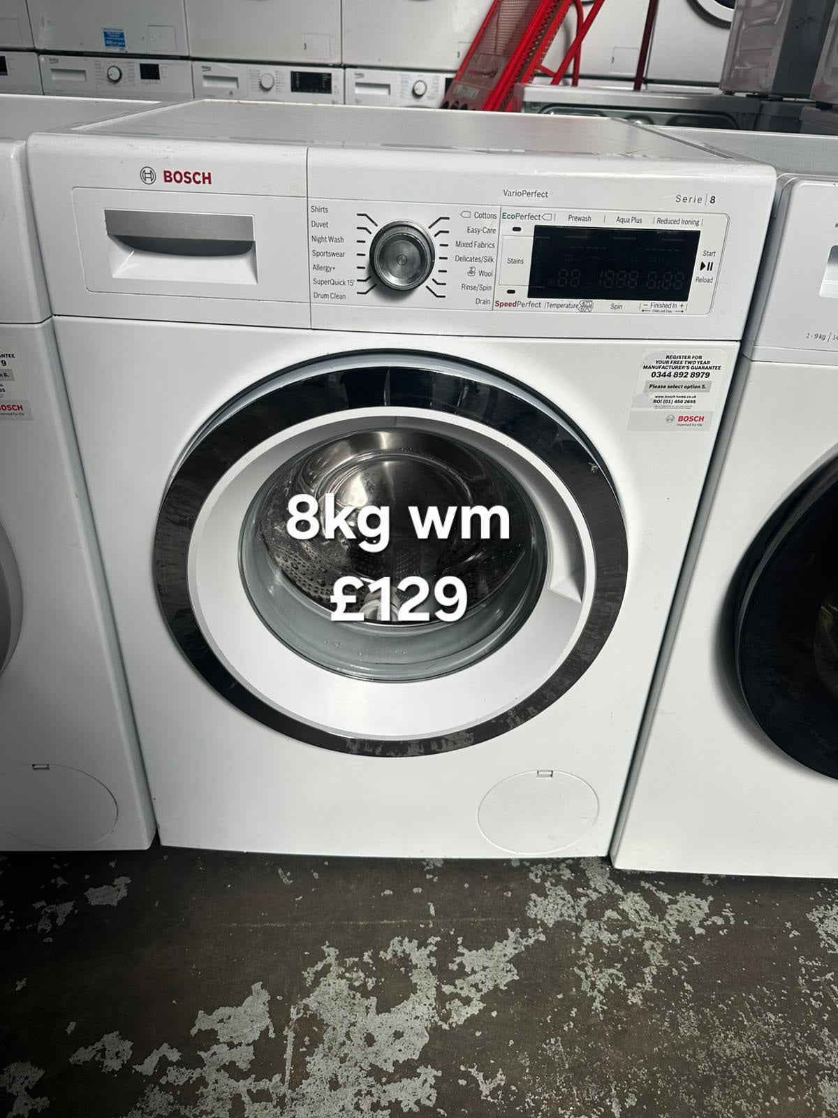 Bosch 8kg washing machine π Free Delivery π 120 Days Warranty π