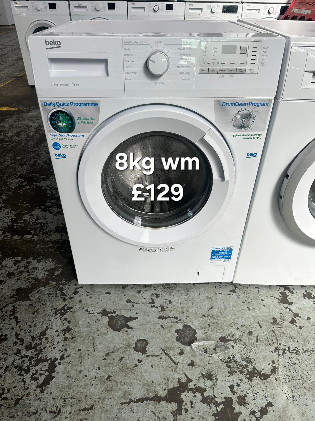 Beko 8kg washing machine π Free Delivery π 120 Days Warranty π