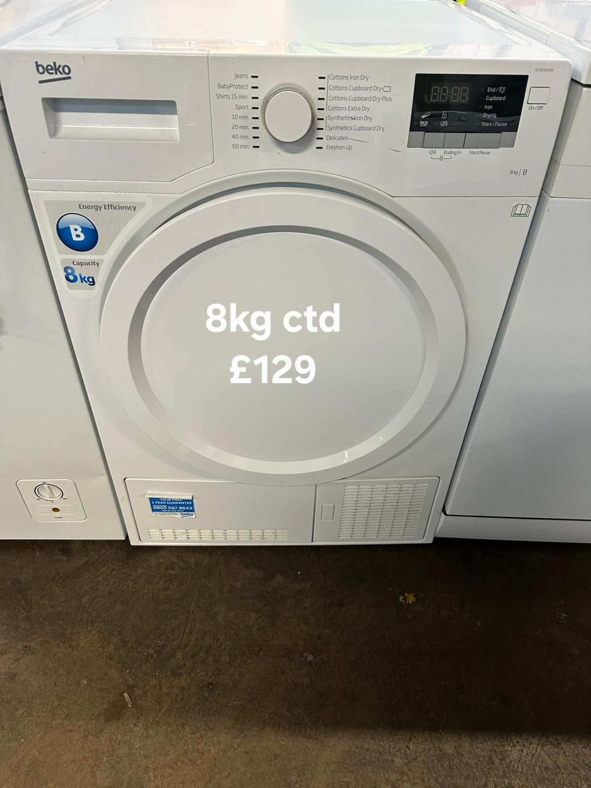 Beko 8kg condenser tumble dryer π Free Delivery π 120 Days Warranty π