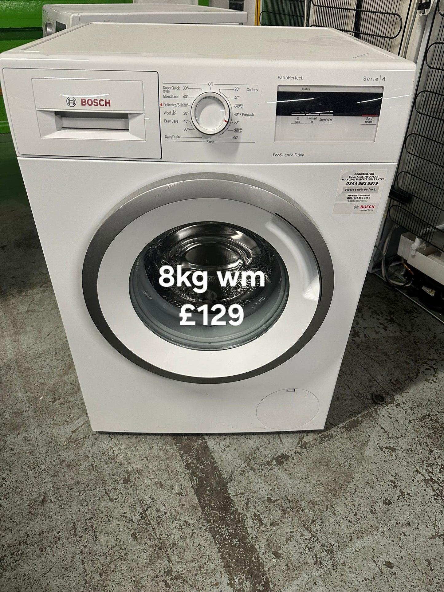 Bosch 8kg washing machine π Free Delivery π 120 Days Warranty π