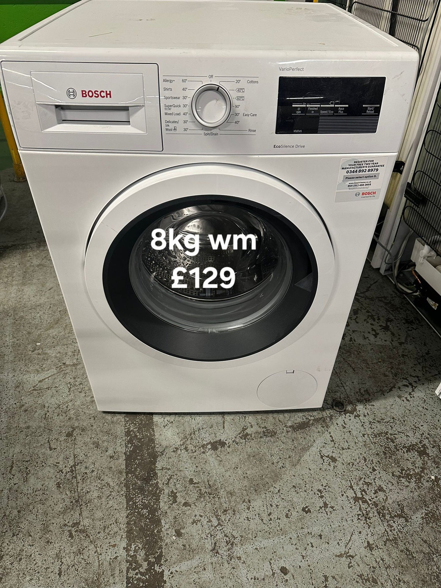 Bosch 8kg washing machine π Free Delivery π 120 Days Warranty π