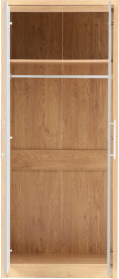 Seville 2 Door Wardrobe
Grey High Gloss/Light Oak Effect Veneer