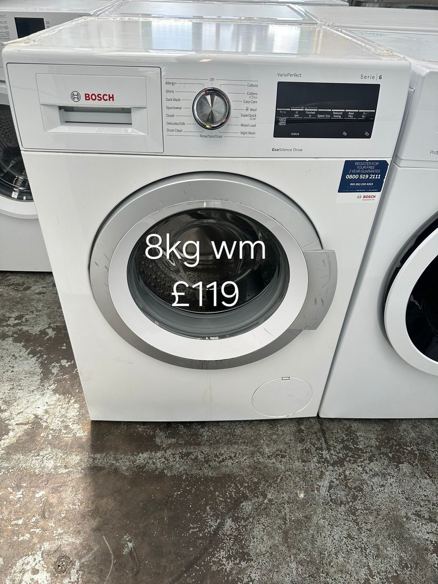 bosch 8kg washing machine π Free Delivery π 120 Days Warranty π