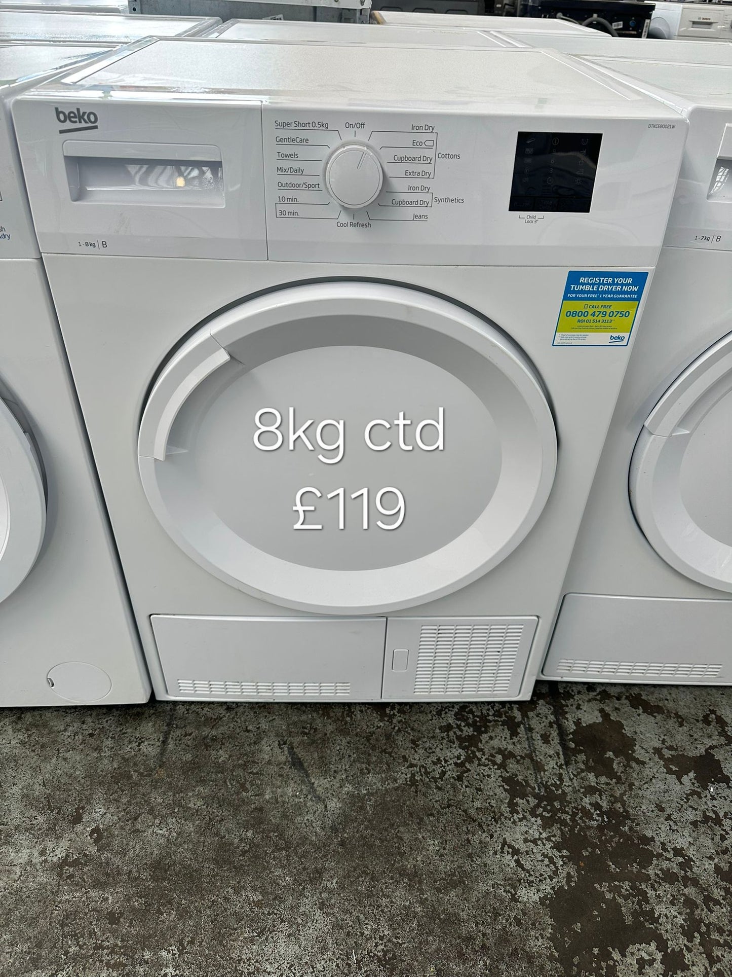 beko 8kg condenser dryer π Free Delivery π 120 Days Warranty π