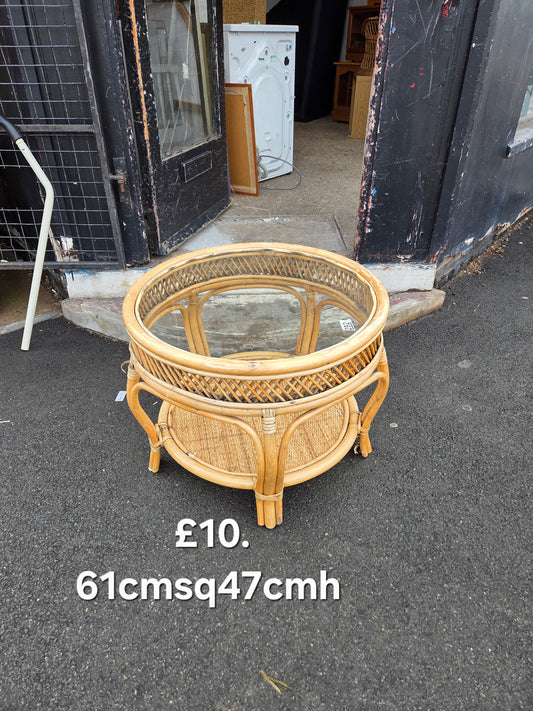 Bamboo glass table 🌟 Free delivery in Leicester 🌟