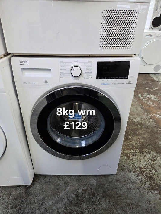 Beko 8kg washing machine 🌟 Free Delivery 🌟 120 Days Warranty 🌟