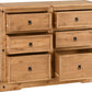 Corona 6 Drawer Chest
Distressed Waxed Pine