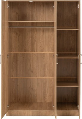 Dakota 3 Door Wardrobe
Oak Effect