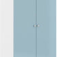 Denver 2 Door Wardrobe
White/Blue Gloss