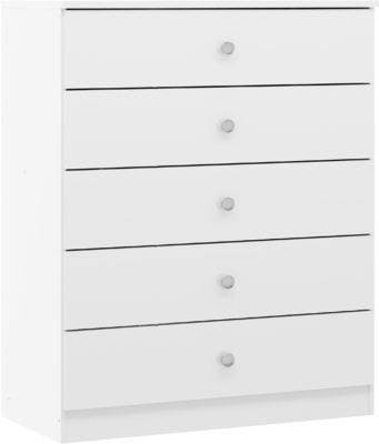 Denver 5 Drawer Chest
White Gloss