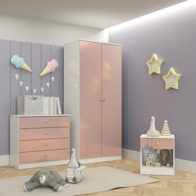 Denver Trio
White/Pink Gloss