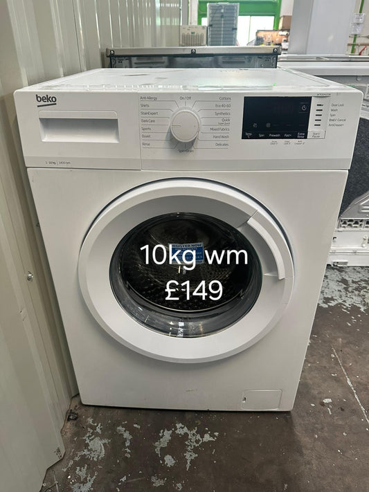 Beko 10kg washing machine 🌟 Free Delivery 🌟 120 Days Warranty 🌟