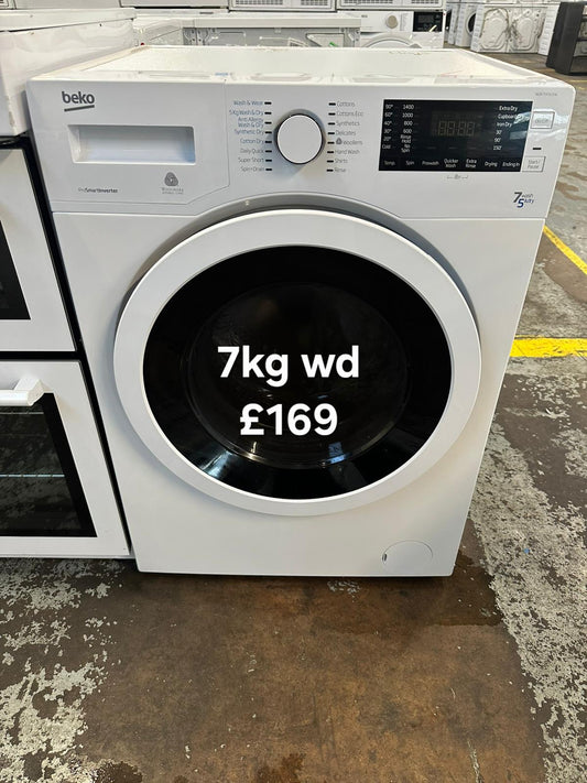 Beko 7kg washer dryer 🌟 Free Delivery 🌟 120 Days Warranty 🌟