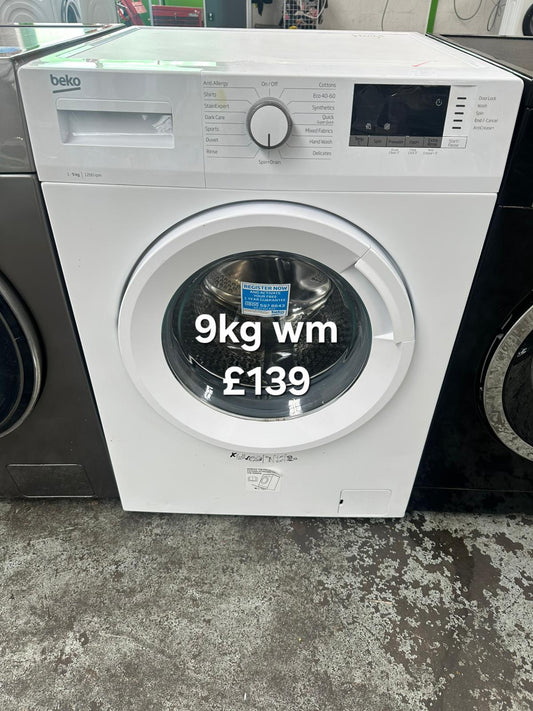 Beko 9kg washing machine 🌟 Free Delivery 🌟 120 Days Warranty 🌟