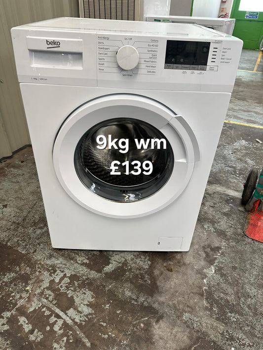 Beko 9kg washing machine 🌟 Free Delivery 🌟 120 Days Warranty 🌟