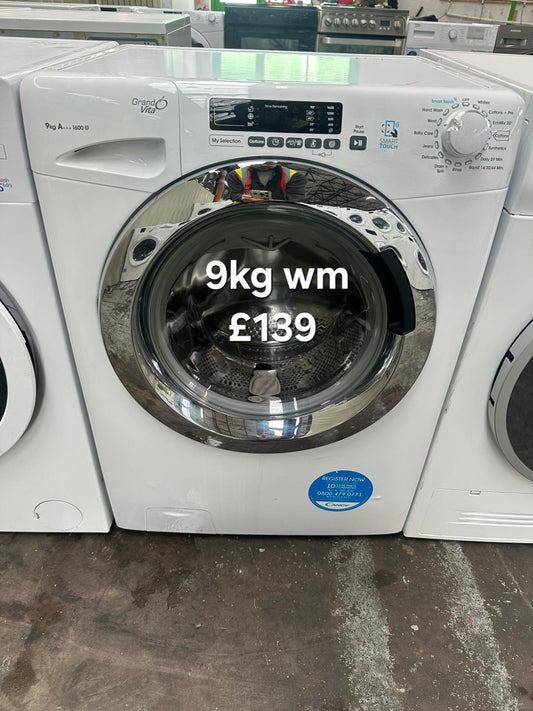 Candy 9kg washing machine 🌟 Free Delivery 🌟 120 Days Warranty 🌟