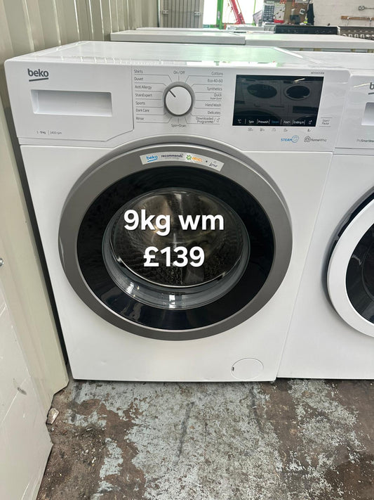 Beko 9kg washing machine 🌟 Free Delivery 🌟 120 Days Warranty 🌟