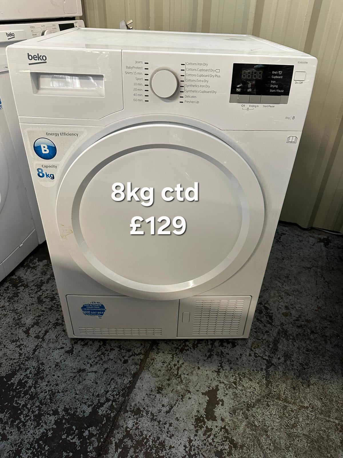Beko 8kg condenser tumble dryer 🌟 Free Delivery 🌟 120 Days Warranty 🌟