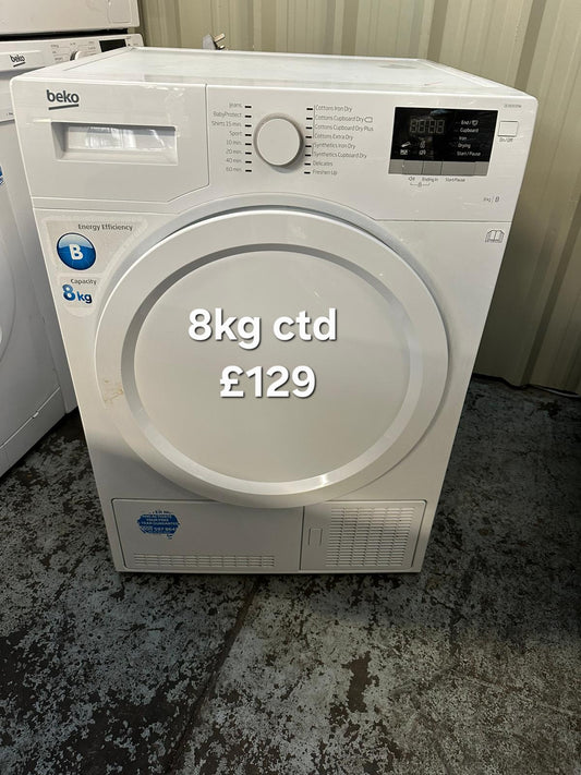 Beko 8kg condenser tumble dryer 🌟 Free Delivery 🌟 120 Days Warranty 🌟