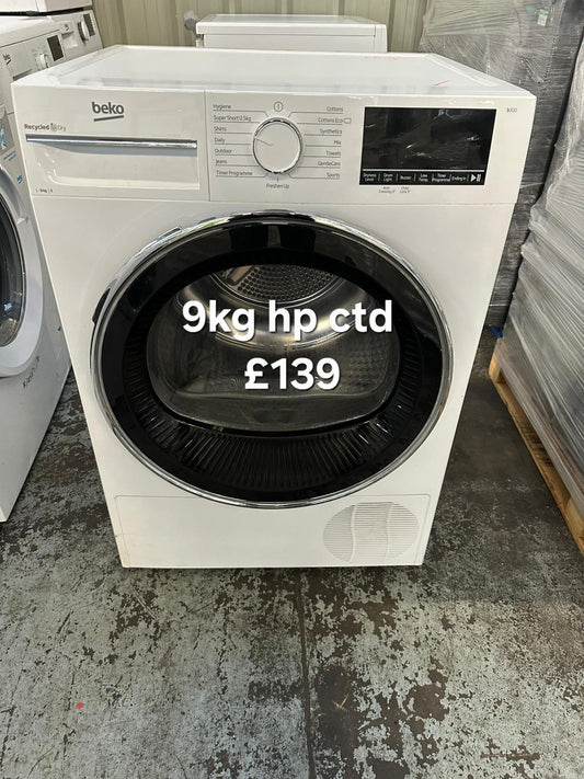 Beko 9kg heat pump condenser dryer 🌟 Free Delivery 🌟 120 Days Warranty 🌟