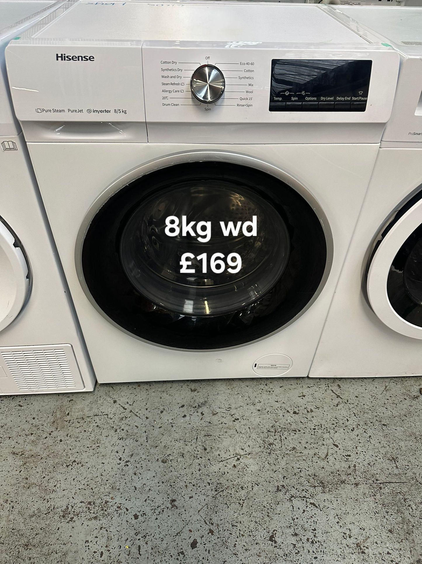 Hisense 8kg Washer Dryer 🌟 Free Delivery 🌟 120 Days Warranty 🌟