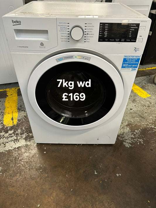 Beko 7kg washer dryer 🌟 Free Delivery 🌟 120 Days Warranty 🌟