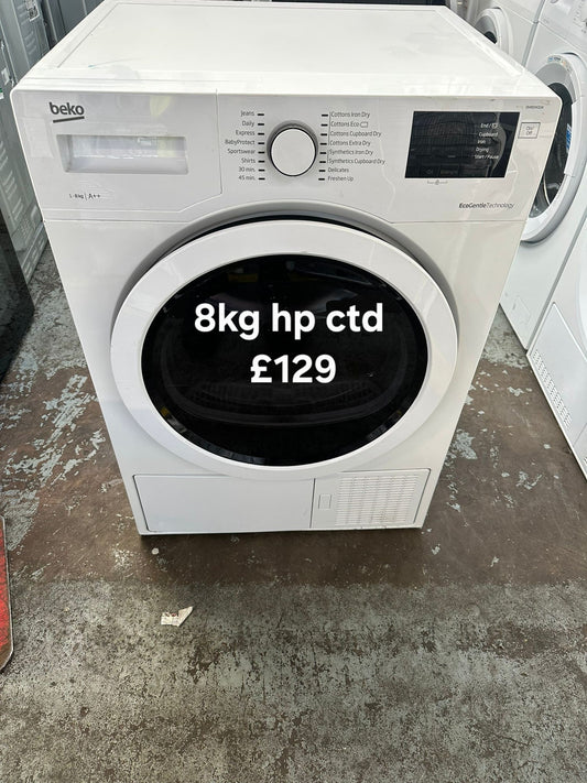 Beko 8kg heat pump dryer 🌟 Free Delivery 🌟 120 Days Warranty 🌟