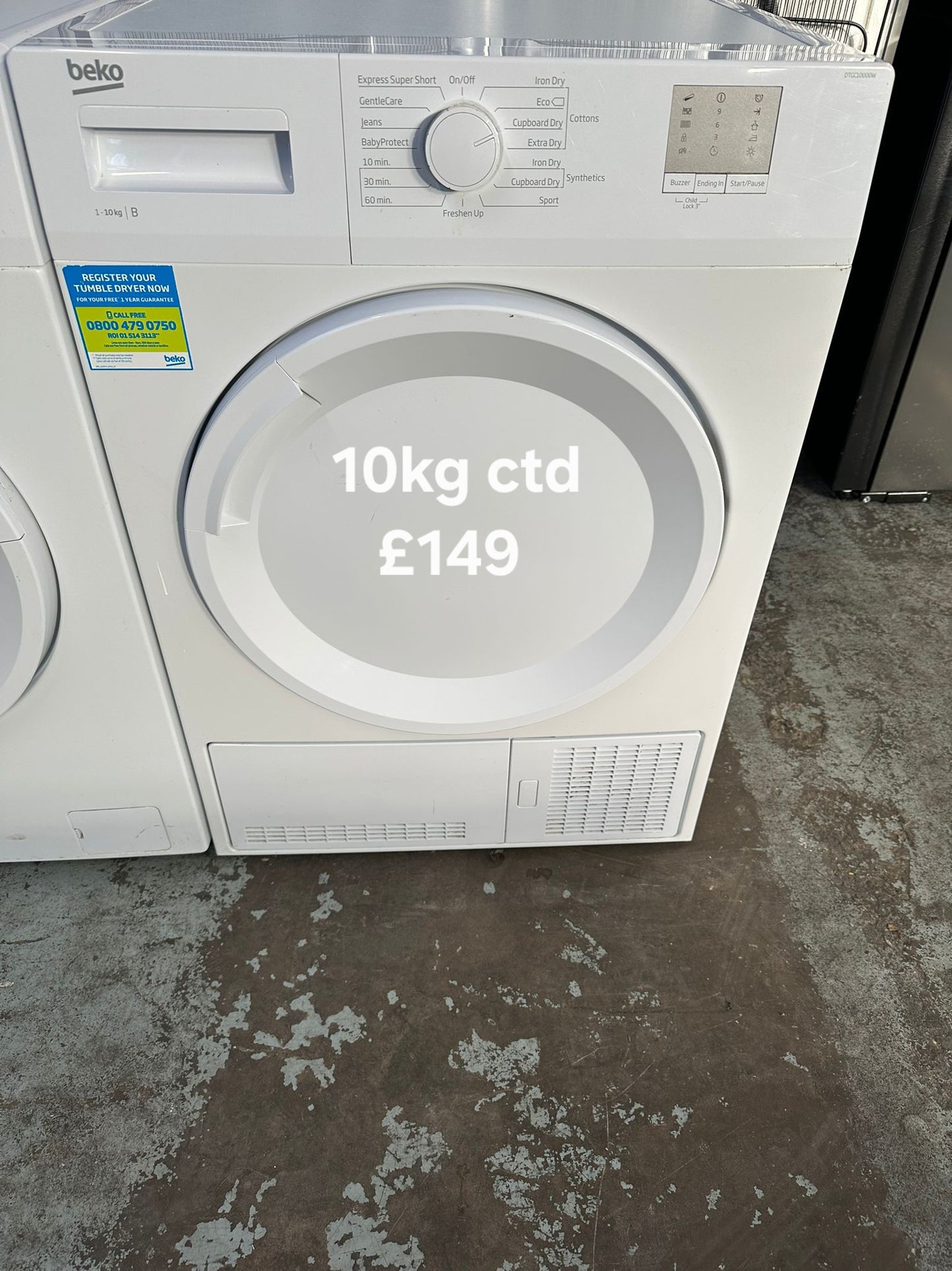 Beko 10kg condenser tumble dryer 🌟 Free Delivery 🌟 120 Days Warranty 🌟