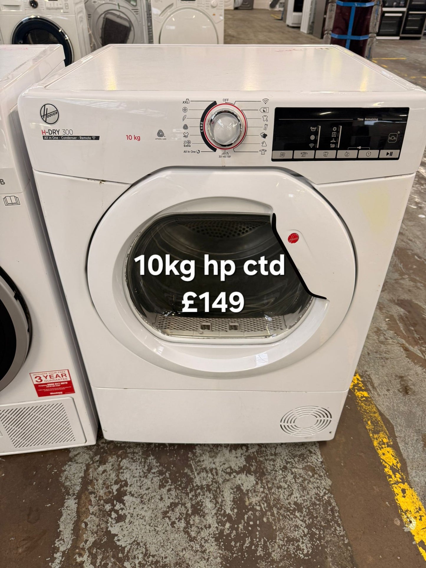 Hoover 10kg heat pump dryer 🌟 Free Delivery 🌟 120 Days Warranty 🌟