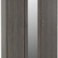 Lisbon 3 Door Wardrobe
Black Wood Grain