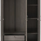 Lisbon 3 Door Wardrobe
Black Wood Grain