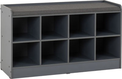 Portland Shoe Bench
Grey/Steel Fabric