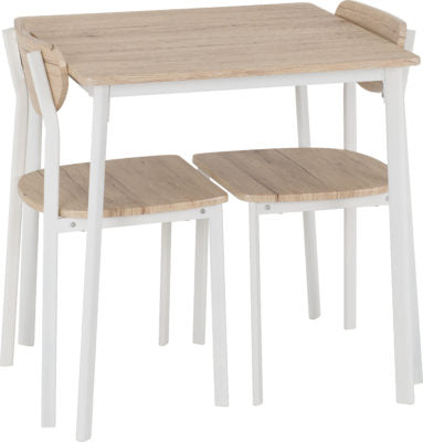 Riley Small Dining Set
White/Light Oak Effect Veneer