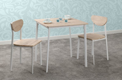 Riley Small Dining Set
White/Light Oak Effect Veneer