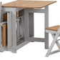 Santos Butterfly Dining Set
Grey Slate/Distressed Waxed Pine