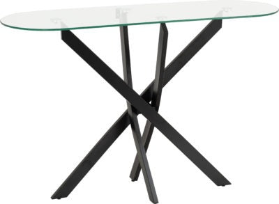 Sheldon Console Table
Clear Glass/Black