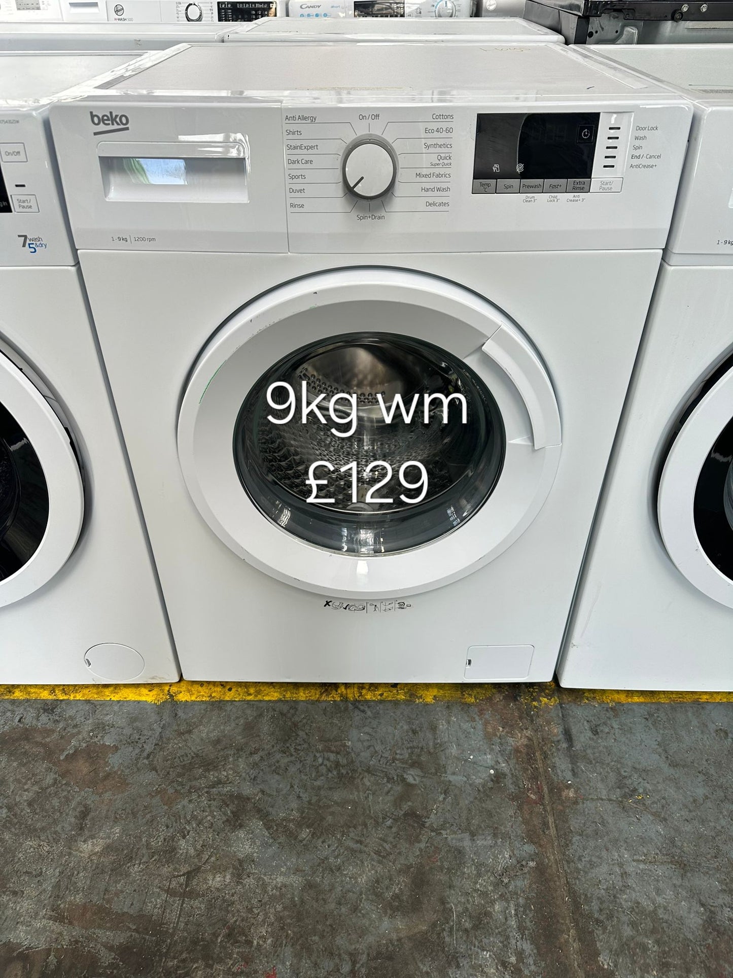 beko 9kg washing machine 🌟 Free Delivery 🌟 120 Days Warranty 🌟