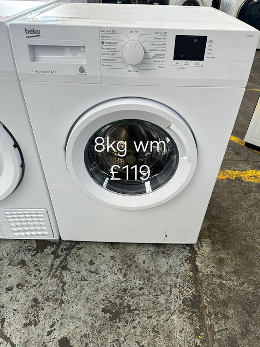 beko 8kg washing machine 🌟 Free Delivery 🌟 120 Days Warranty 🌟