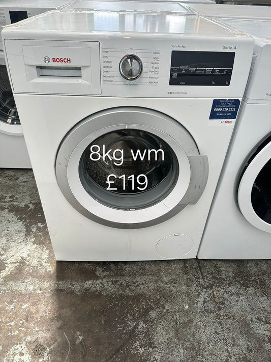 bosch 8kg washing machine 🌟 Free Delivery 🌟 120 Days Warranty 🌟