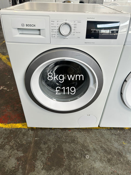 bosch 8kg washing machine 🌟 Free Delivery 🌟 120 Days Warranty 🌟