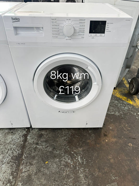 beko 8kg washing machine 🌟 Free Delivery 🌟 120 Days Warranty 🌟