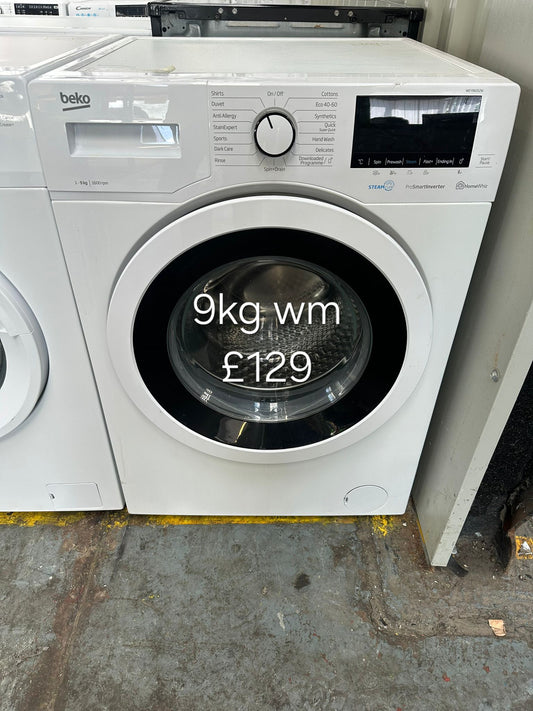 beko 9kg washing machine 🌟 Free Delivery 🌟 120 Days Warranty 🌟